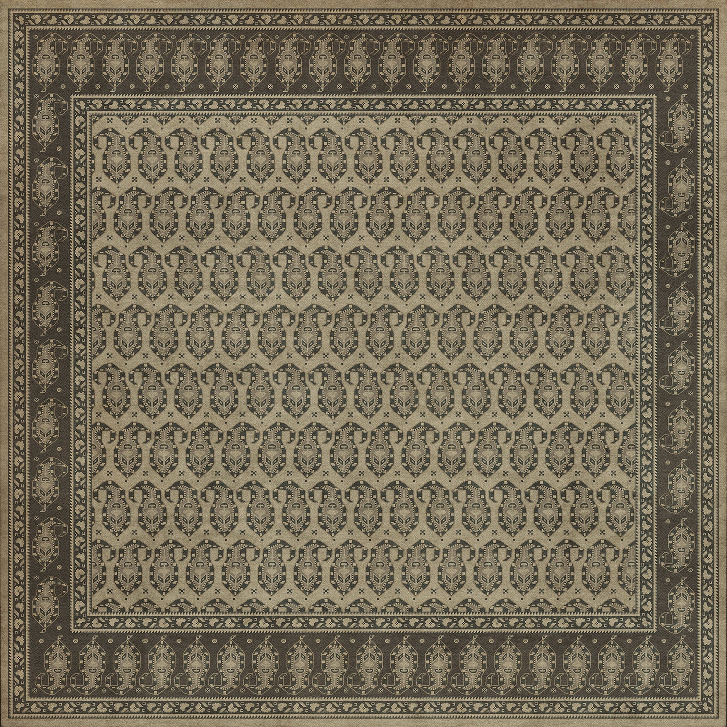Vintage Vinyl Rug - Kintala - Spiuni