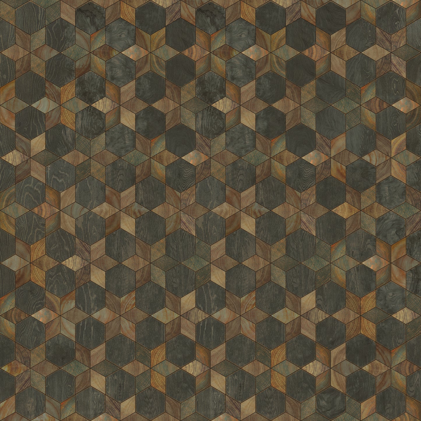 Vintage Vinyl Rug - Illuminated - Shooting Star