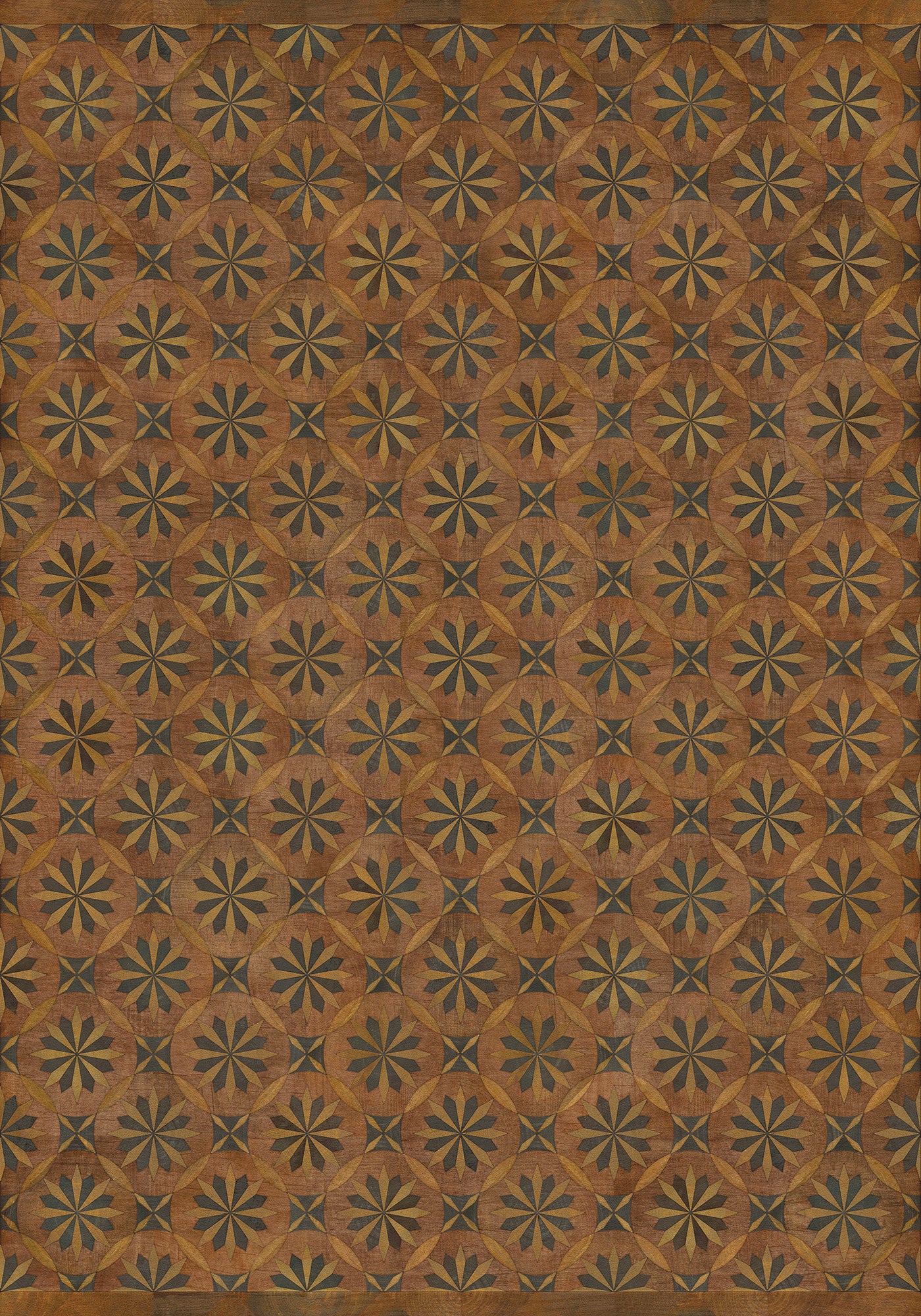 Vintage Vinyl Rug - Roycrofter - Time and Chance
