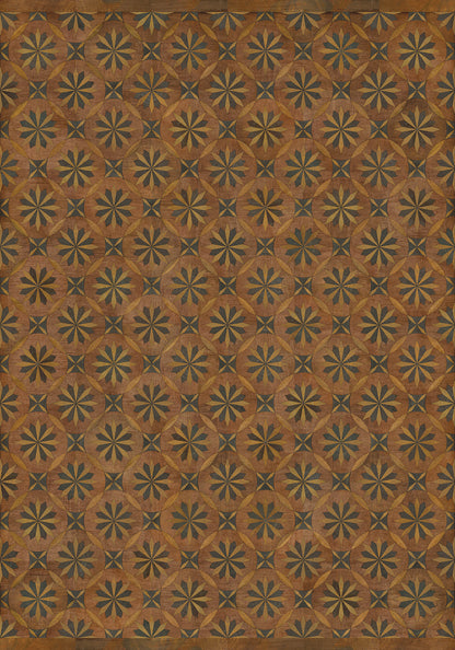 Vintage Vinyl Rug - Roycrofter - Time and Chance