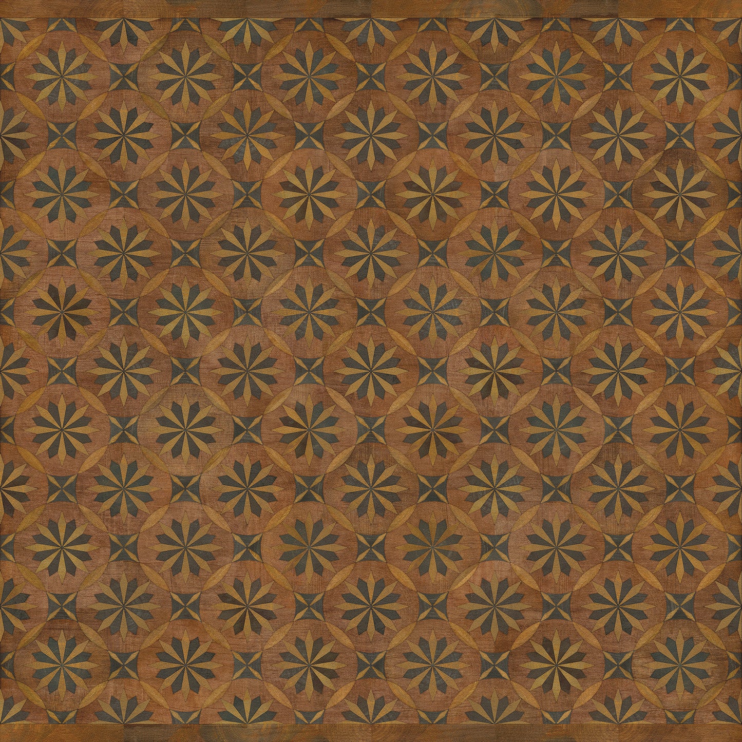Vintage Vinyl Rug - Roycrofter - Time and Chance