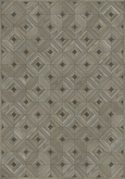Vintage Vinyl Rug - School of Thought - Bright Idea