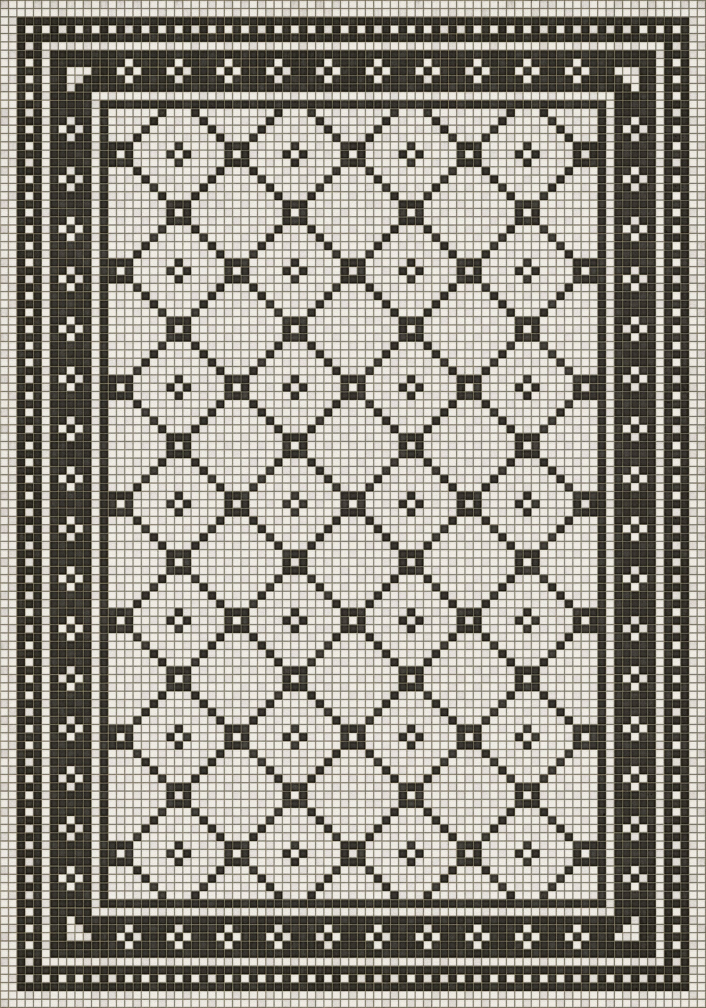 Vintage Vinyl Rug - Mosaic A - Allerton Avenue