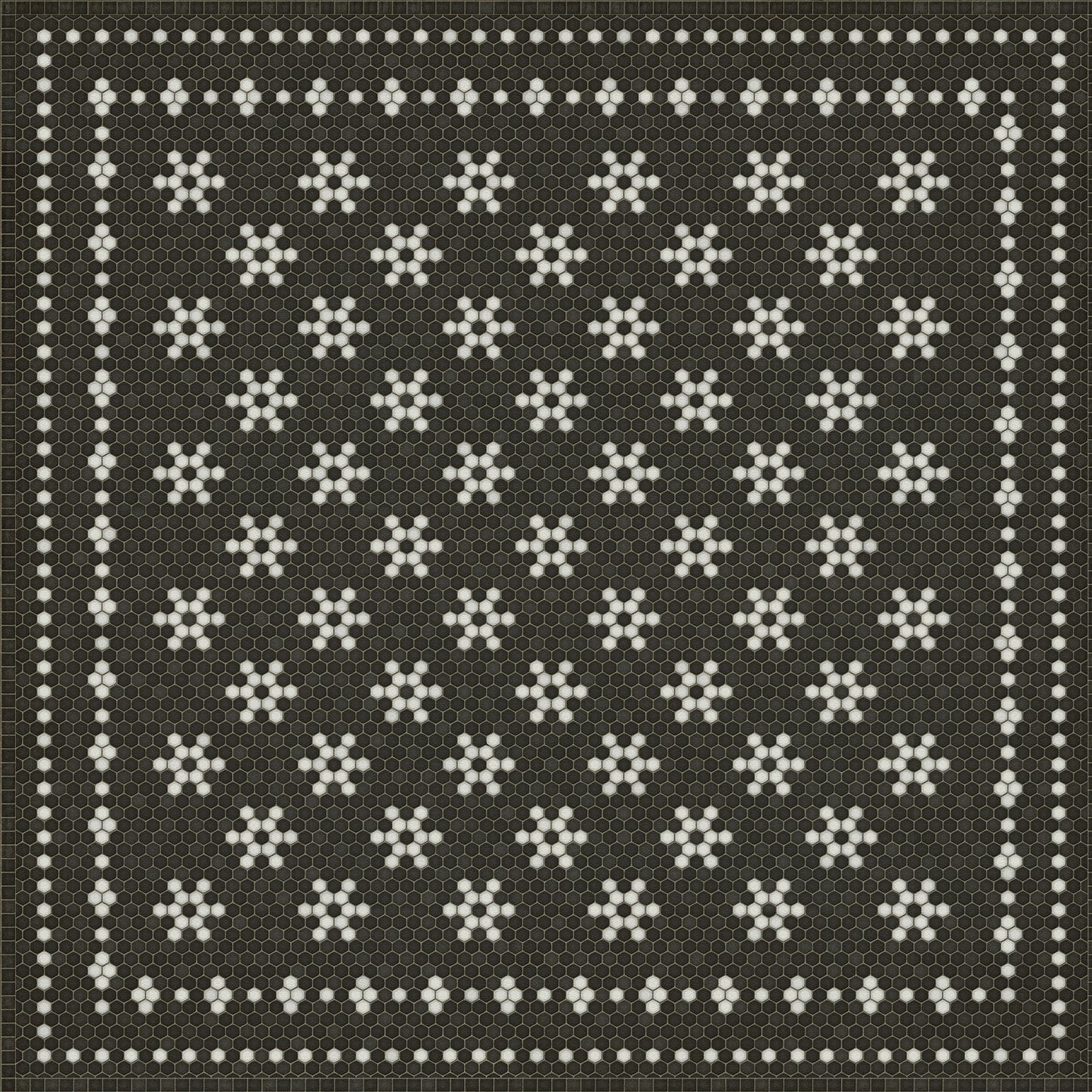 Vintage Vinyl Rug - Mosaic B - Belmont Park