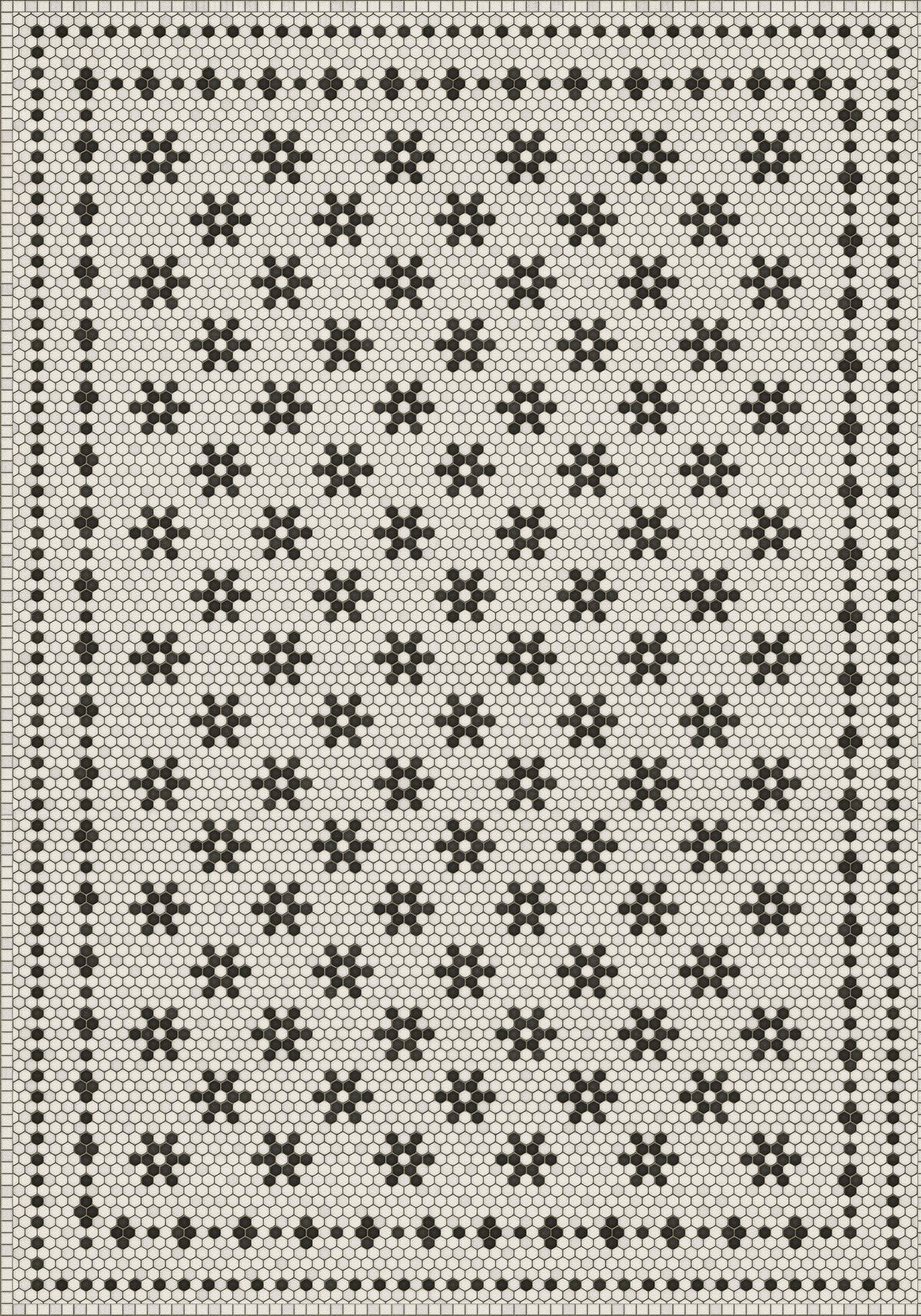Vintage Vinyl Rug - Mosaic B - Clemont Avenue