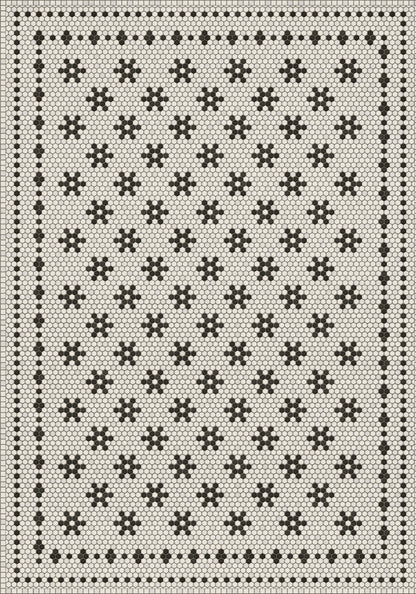 Vintage Vinyl Rug - Mosaic B - Clemont Avenue
