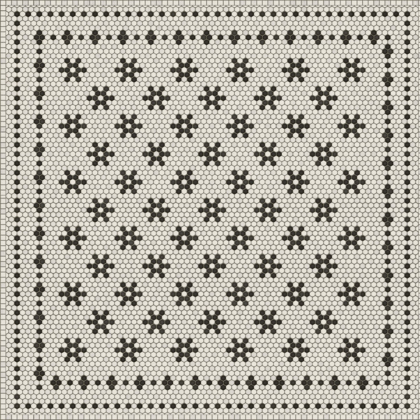 Vintage Vinyl Rug - Mosaic B - Clemont Avenue