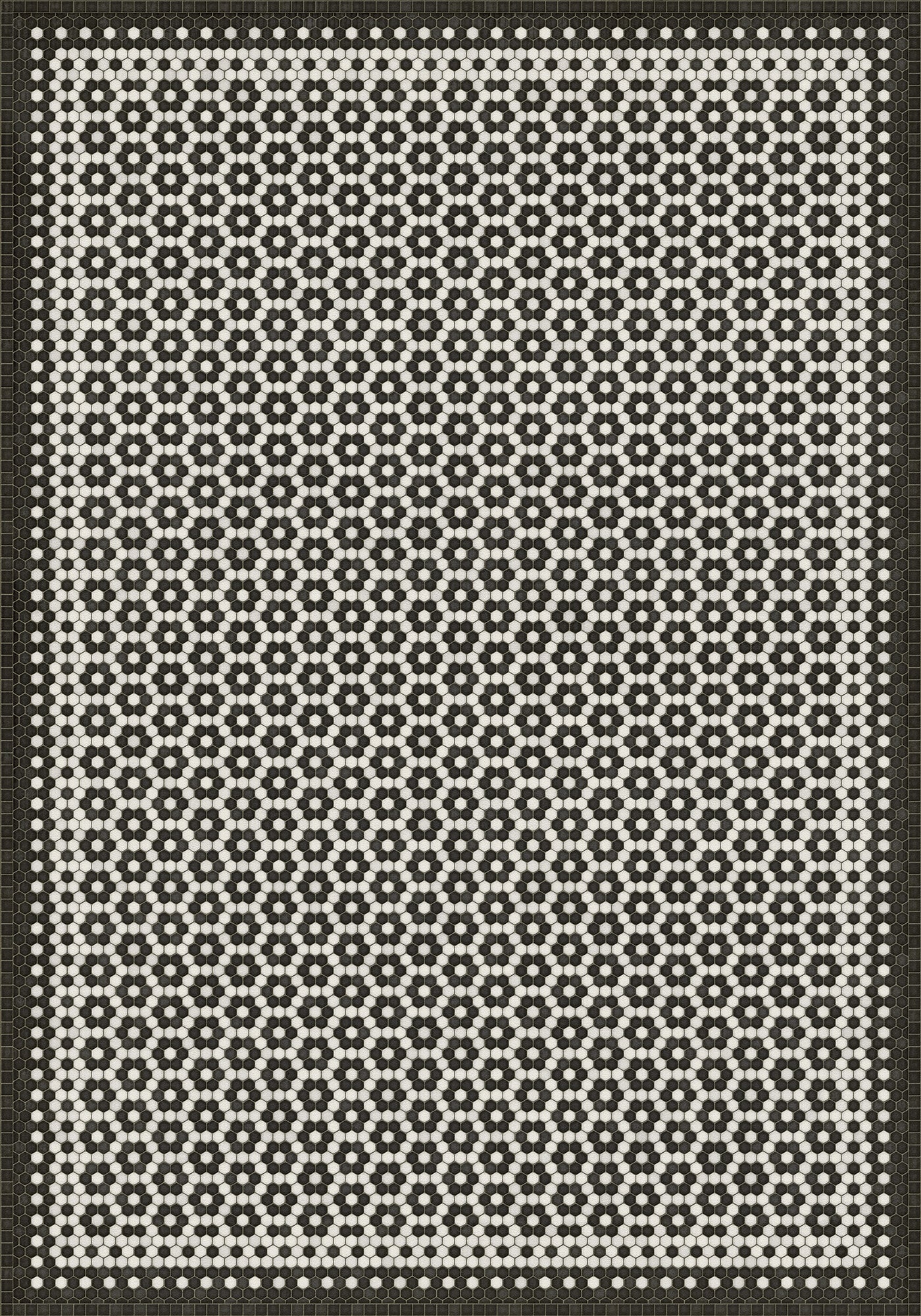 Vintage Vinyl Rug - Mosaic C - Catherine Street