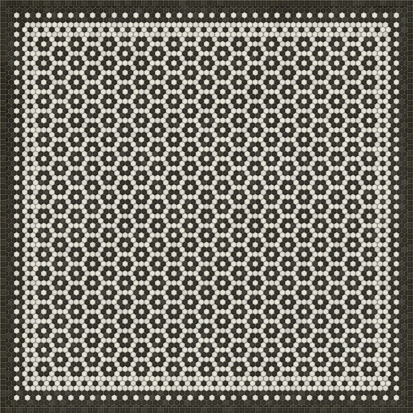 Vintage Vinyl Rug - Mosaic C - Catherine Street
