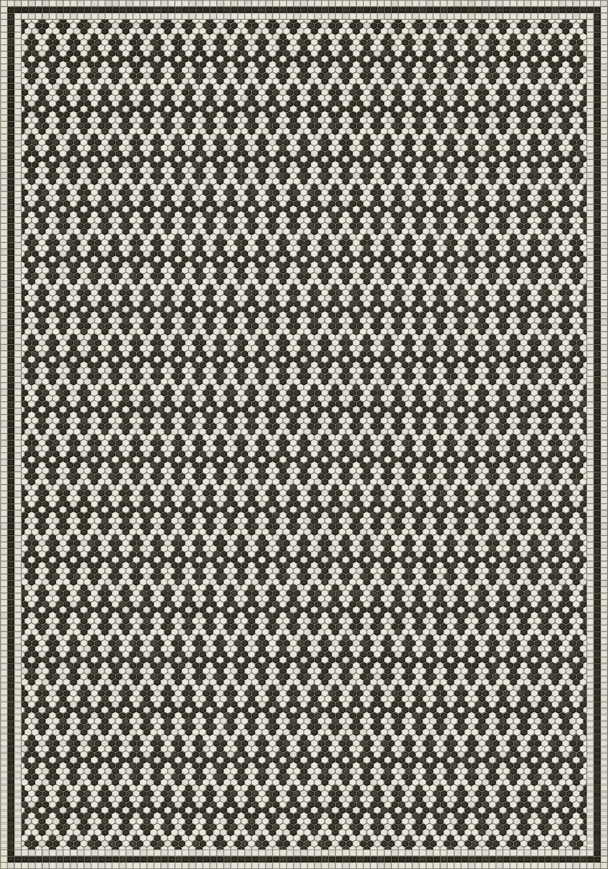 Vintage Vinyl Rug - Mosaic D - Fordham Road