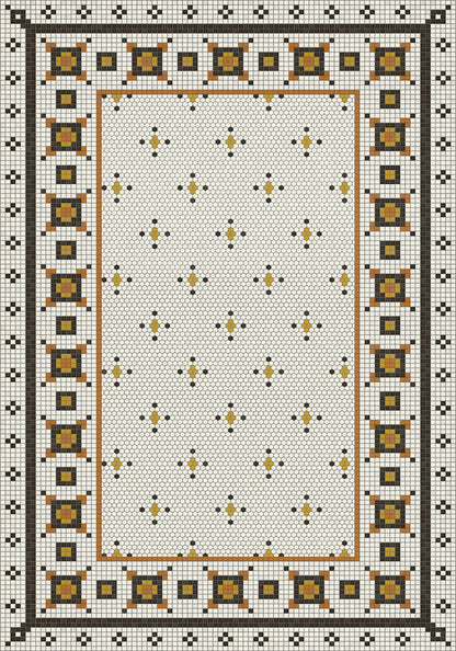 Vintage Vinyl Rug - Mosaic G - Rawson Street