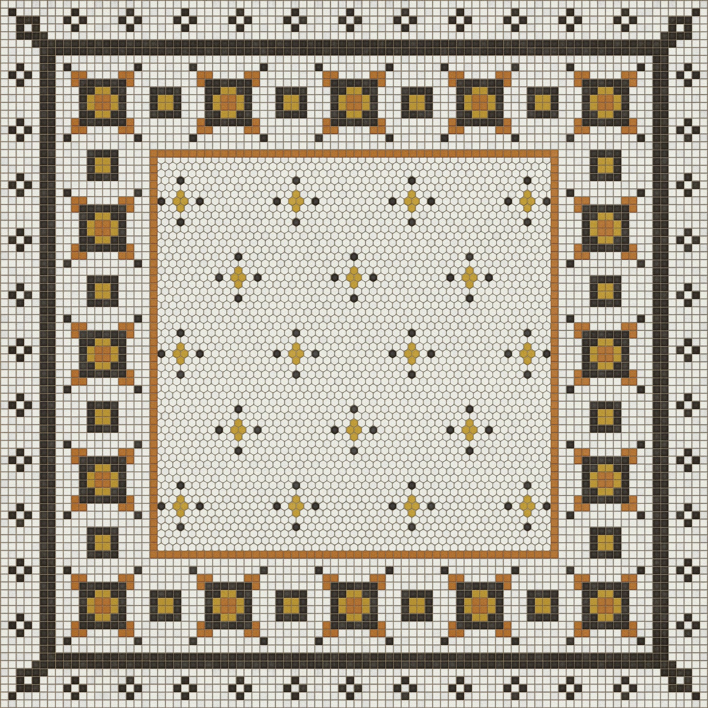 Vintage Vinyl Rug - Mosaic G - Rawson Street