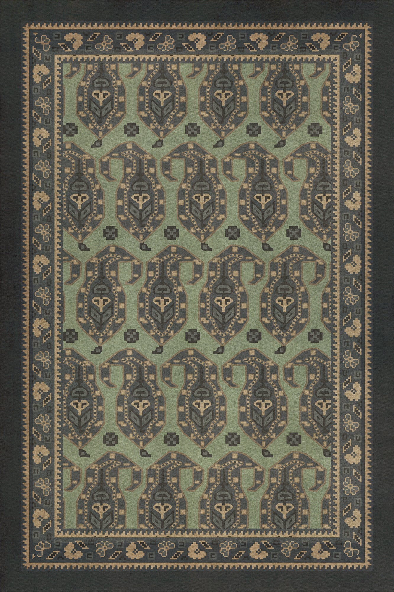 Vintage Vinyl Rug - Kintala - Dariav