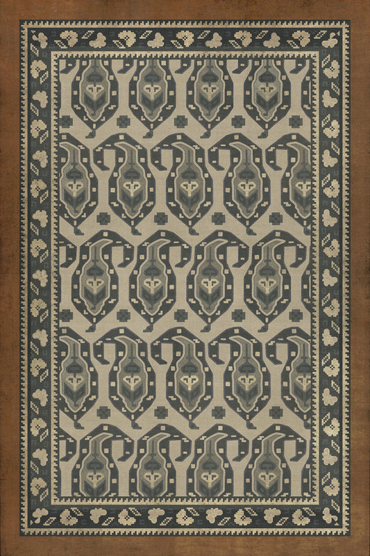 Vintage Vinyl Rug - Kintala - Frumos