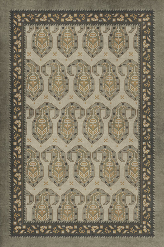 Vintage Vinyl Rug - Kintala - Gliabno