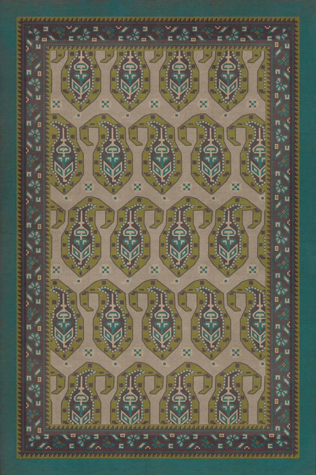 Vintage Vinyl Rug - Kintala - Kesali