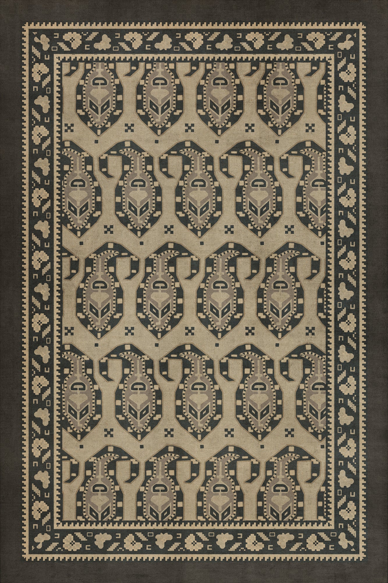 Vintage Vinyl Rug - Kintala - Spiuni