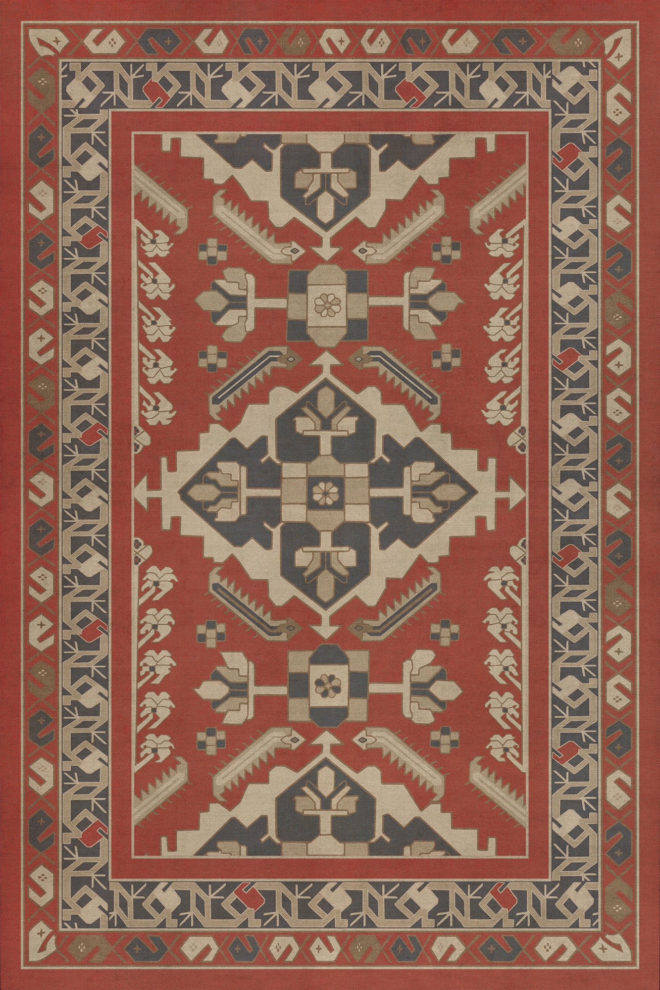 Vintage Vinyl Rug - Hamadan - Kismet