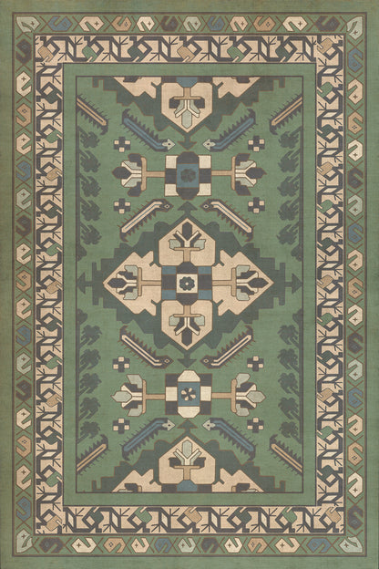 Vintage Vinyl Rug - Hamadan - Yakamoz