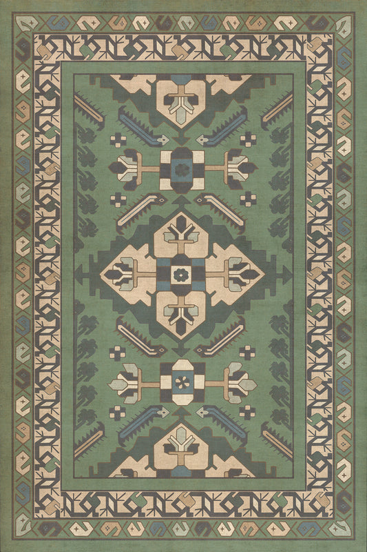 Vintage Vinyl Rug - Hamadan - Yakamoz