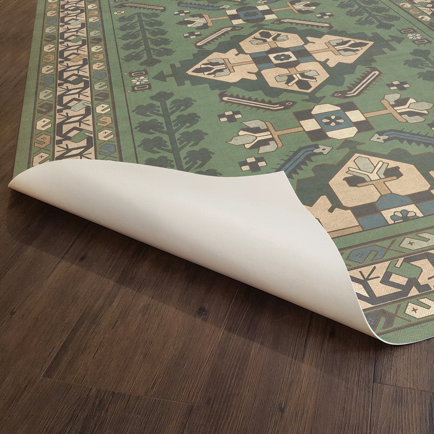 Vintage Vinyl Rug - Hamadan - Yakamoz