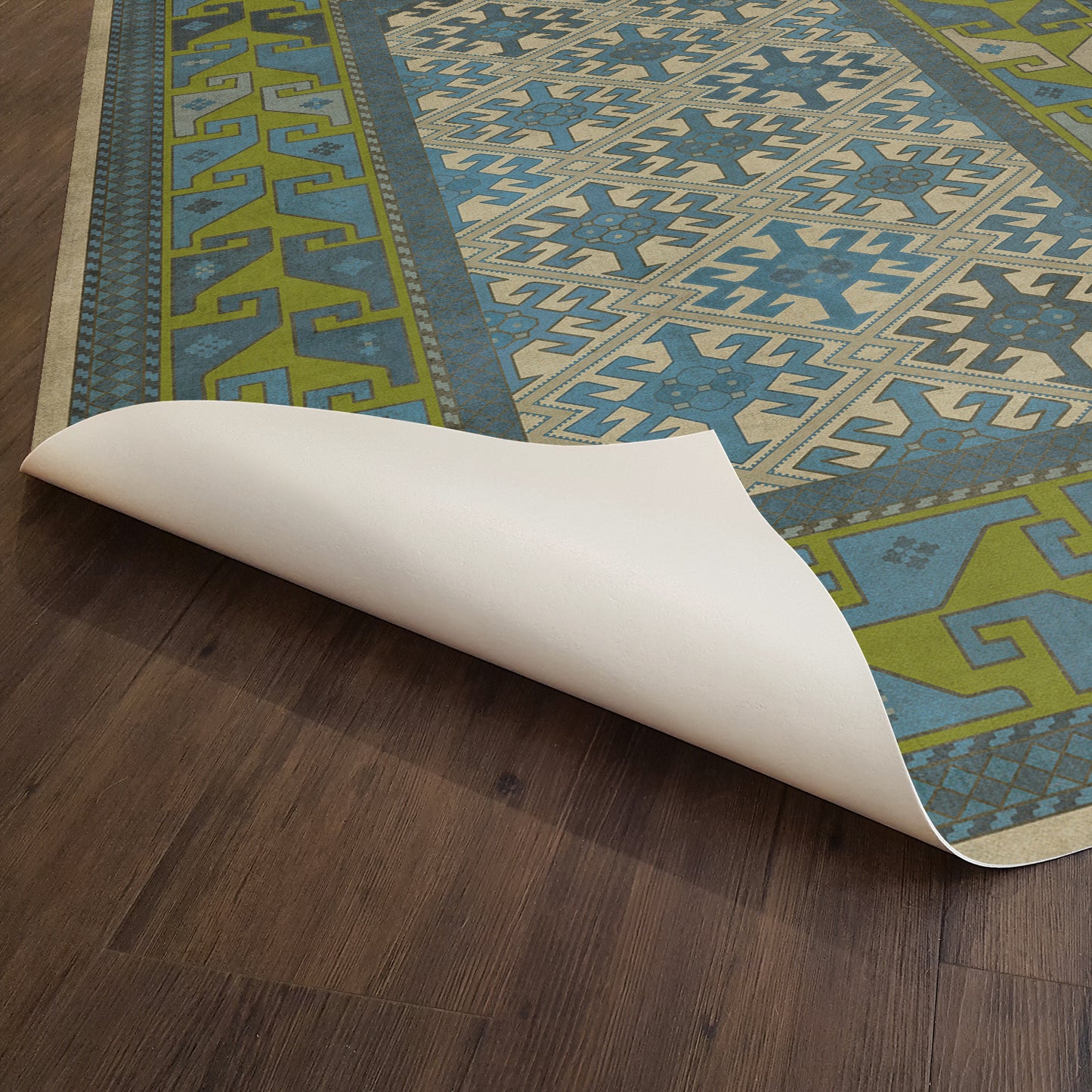 Vintage Vinyl Rug - Daghestan - Babki