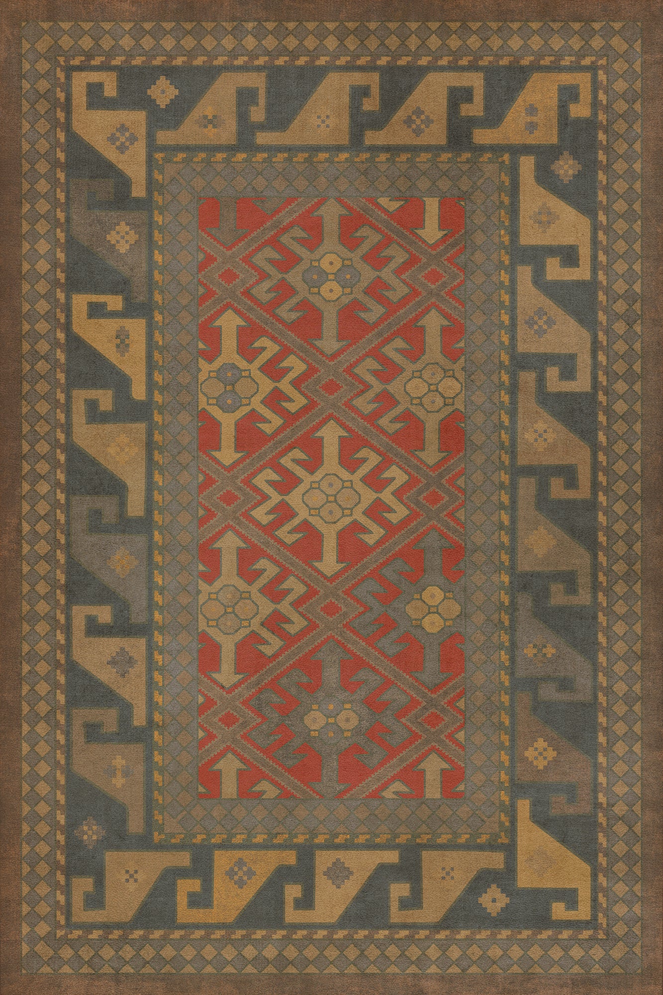 Vintage Vinyl Rug - Daghestan - Bazara Net