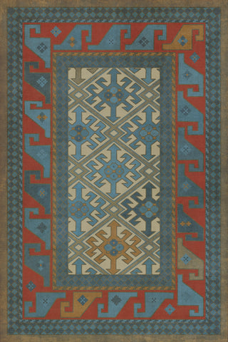 Vintage Vinyl Rug - Daghestan - Kruta