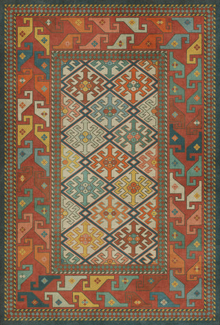 Vintage Vinyl Rug - Daghestan - Raduga