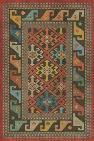 Vintage Vinyl Rug - Daghestan - Vedma