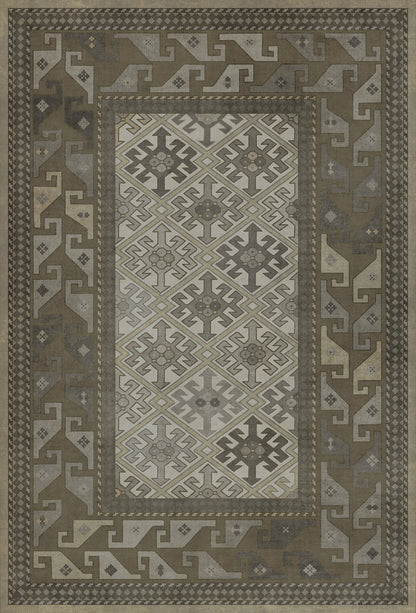 Vintage Vinyl Rug - Daghestan - Vokzal