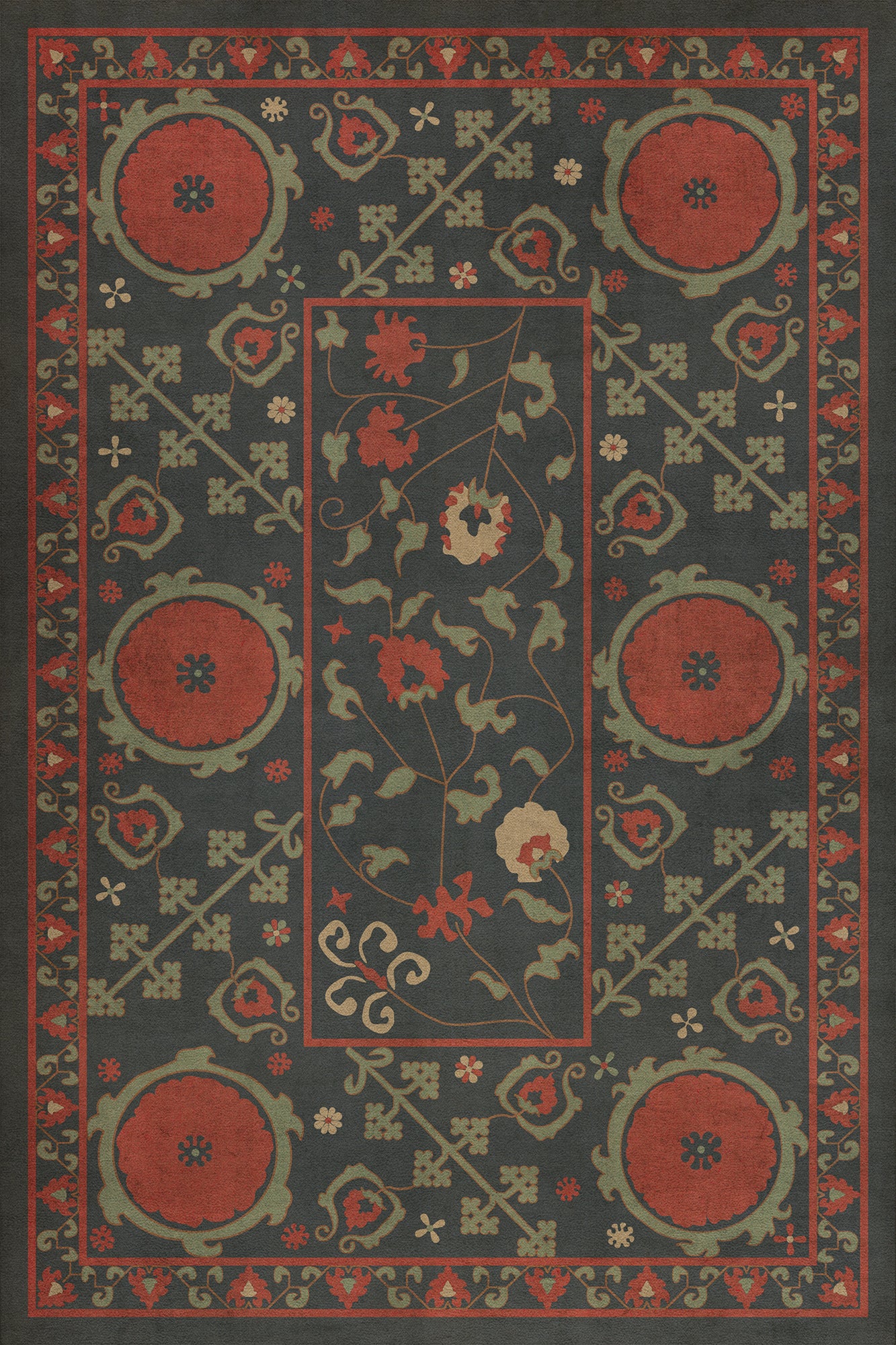 Vintage Vinyl Rug - Samarkand - Anora