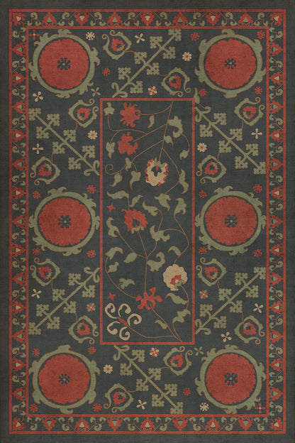 Vintage Vinyl Rug - Samarkand - Anora