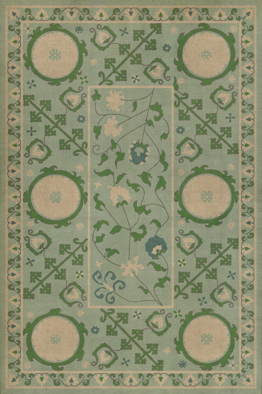 Vintage Vinyl Rug - Samarkand - Jonona
