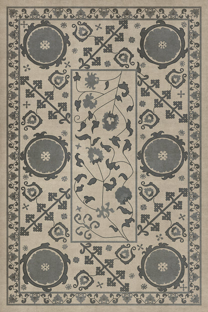 Vintage Vinyl Rug - Samarkand - Kul Rang