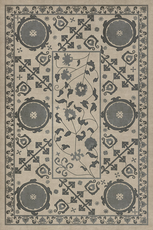 Vintage Vinyl Rug - Samarkand - Kul Rang