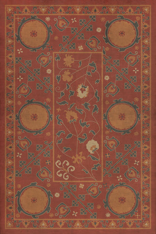 Vintage Vinyl Rug - Samarkand - Lola