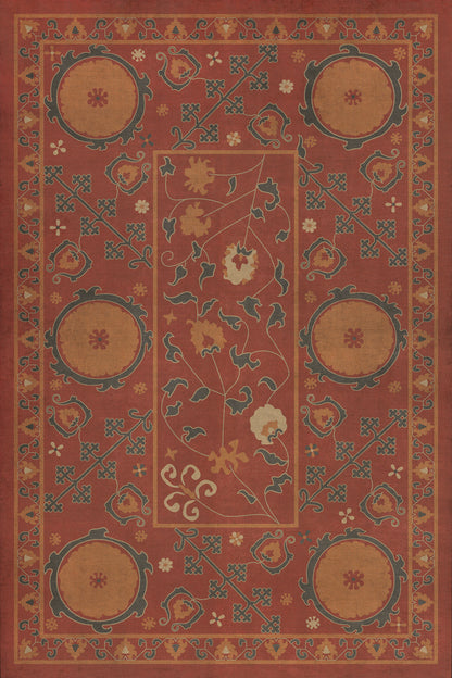 Vintage Vinyl Rug - Samarkand - Lola