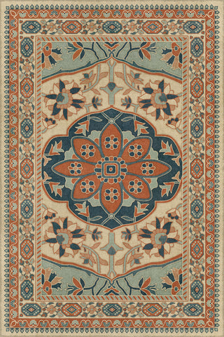 Vintage Vinyl Rug - Farahan - Ava