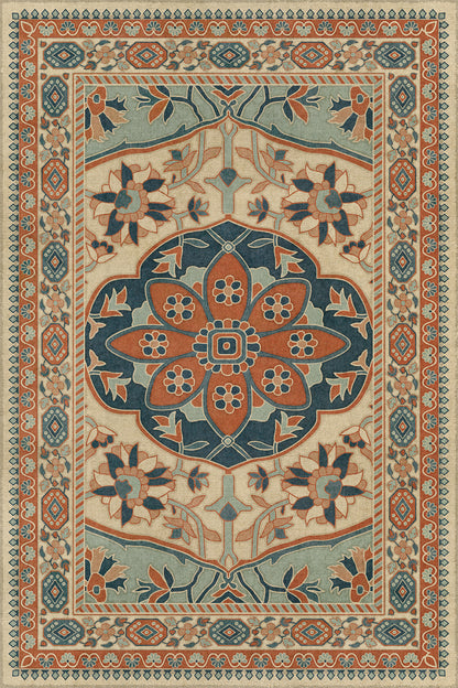 Vintage Vinyl Rug - Farahan - Ava