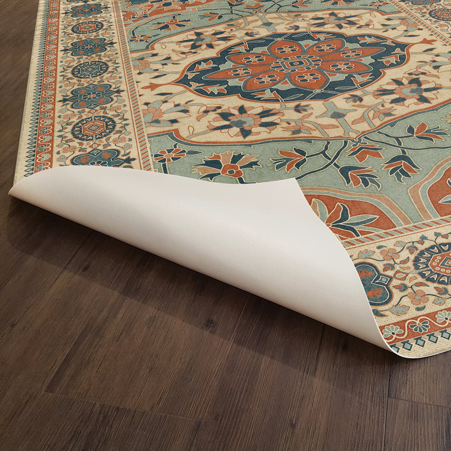 Vintage Vinyl Rug - Farahan - Ava