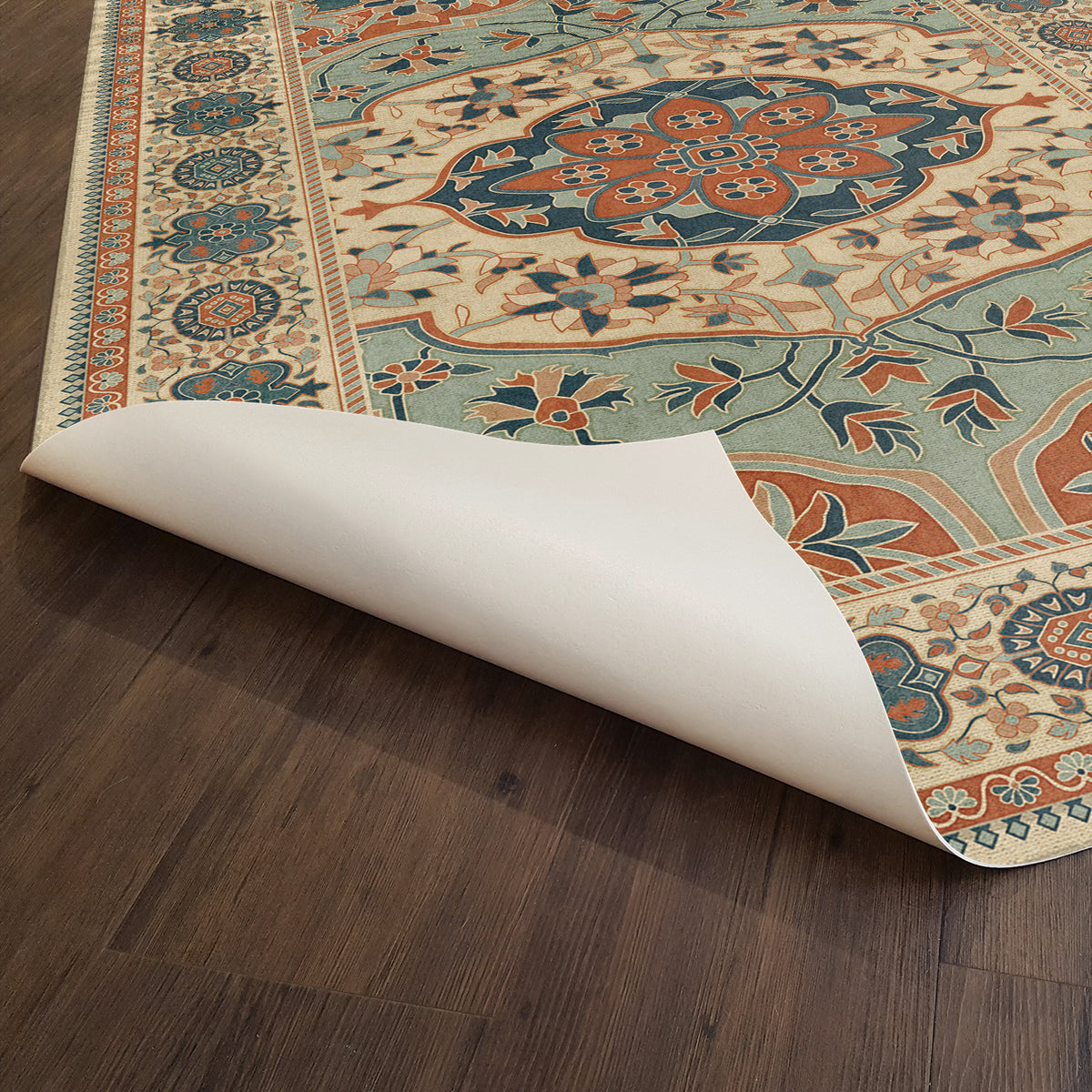 Vintage Vinyl Rug - Farahan - Ava