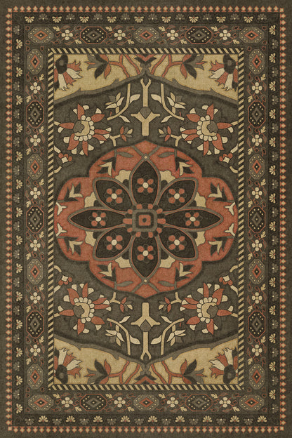Vintage Vinyl Rug - Farahan - Azar