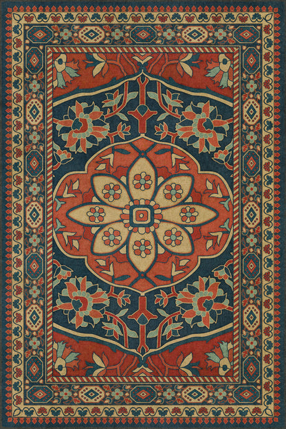 Vintage Vinyl Rug - Farahan - Farid