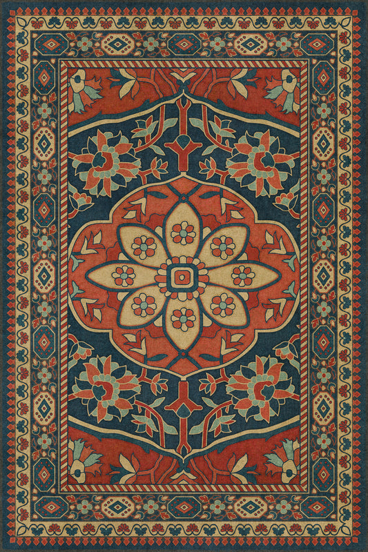 Vintage Vinyl Rug - Farahan - Farid