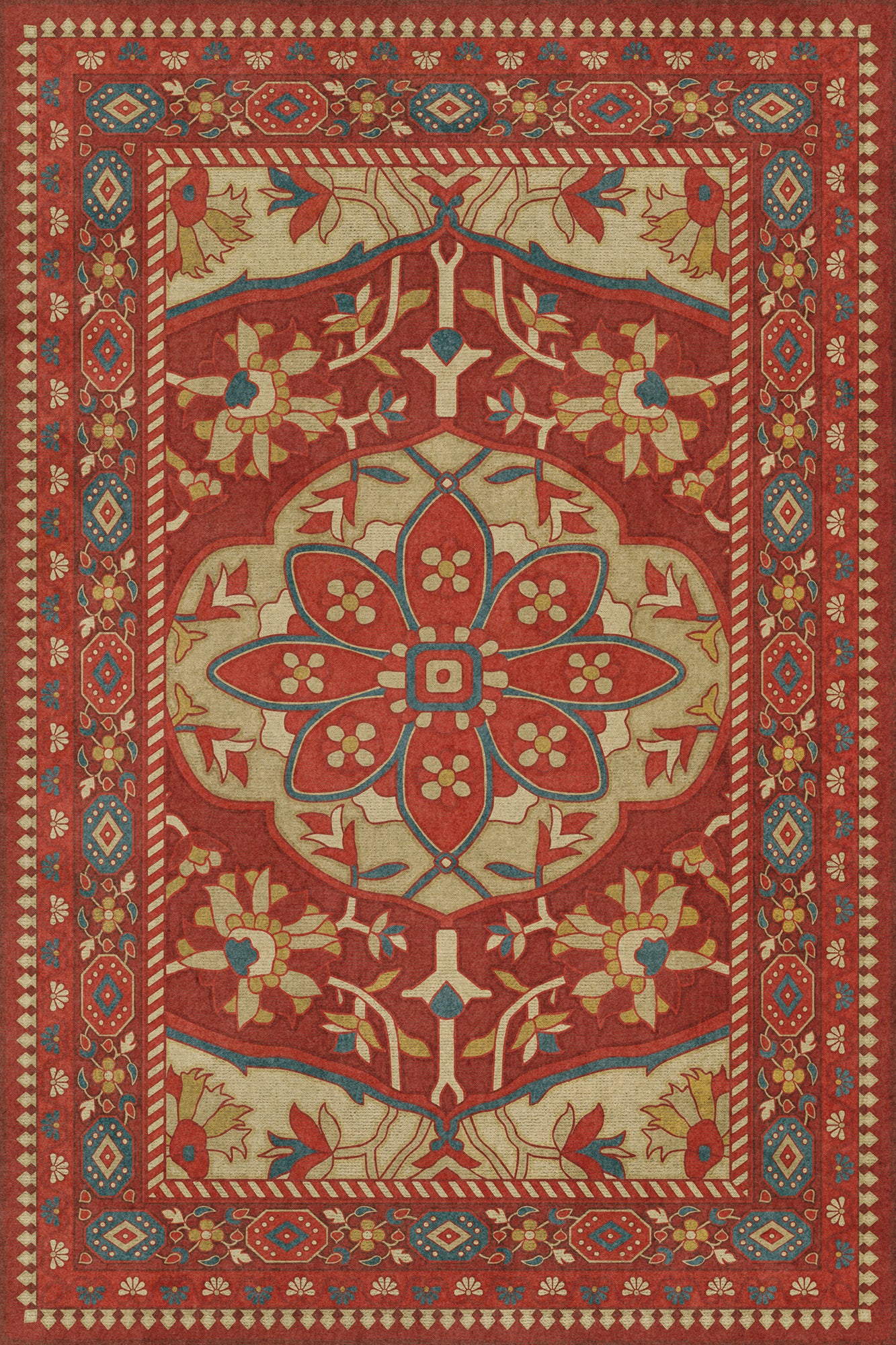 Vintage Vinyl Rug - Farahan - Firdaus