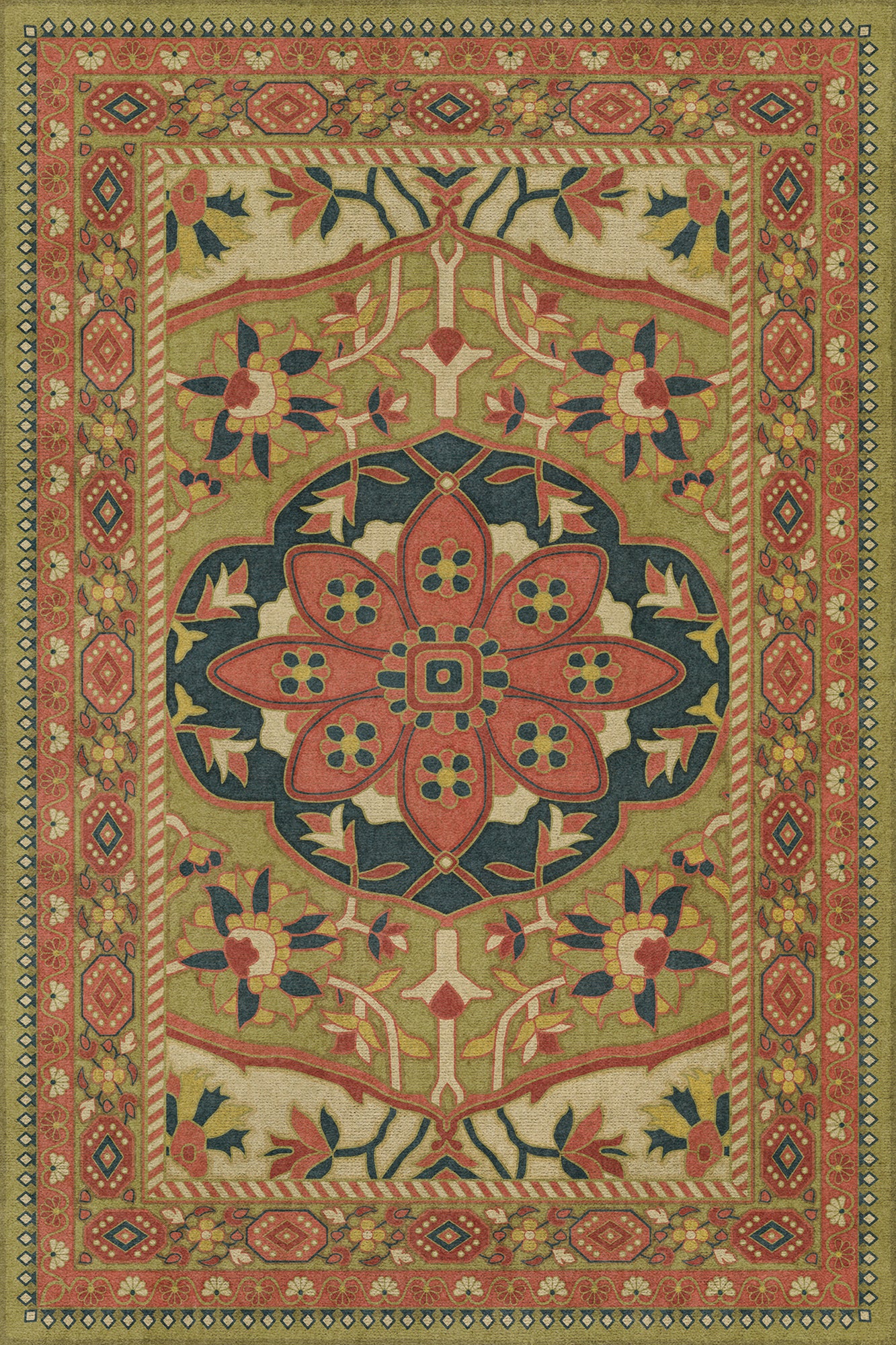 Vintage Vinyl Rug - Farahan - Mehr