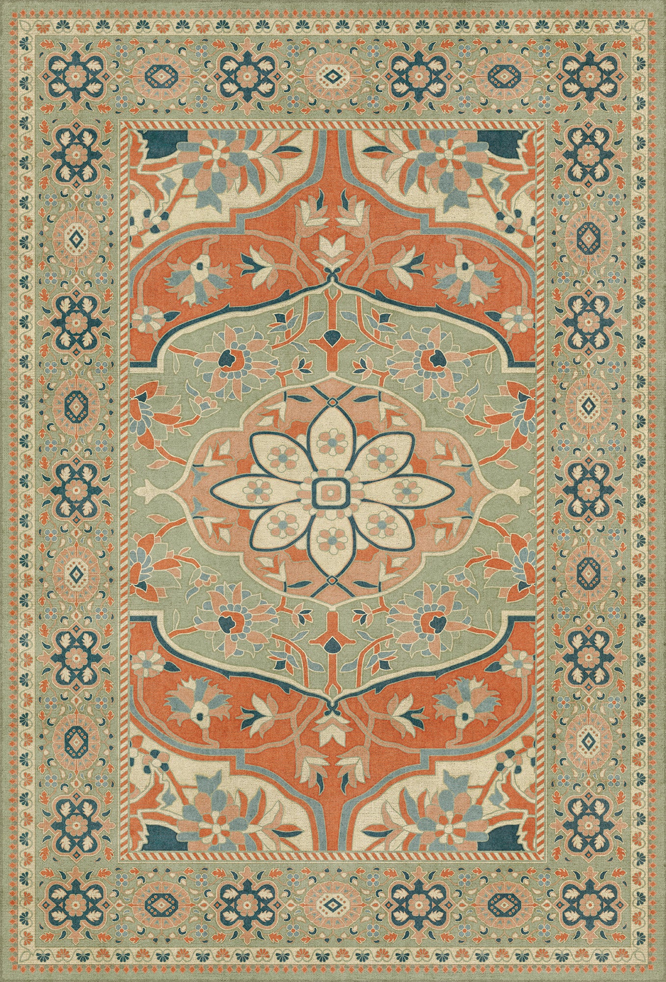 Vintage Vinyl Rug - Farahan - Roya