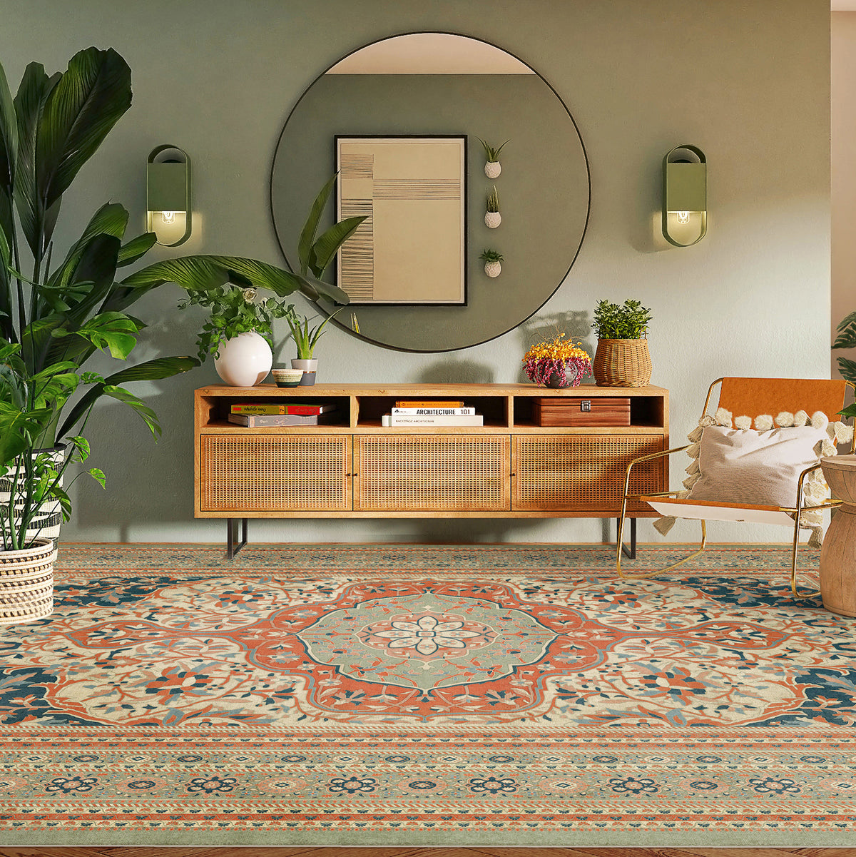 Vintage Vinyl Rug - Farahan - Roya