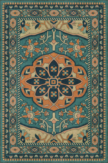 Vintage Vinyl Rug - Farahan - Ziba